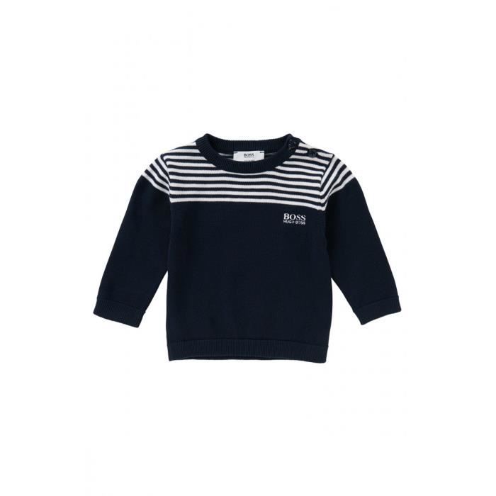 18 Mois Bleu BOSS Hugo All in One Jouet pour b/éb/é en Jersey de Coton