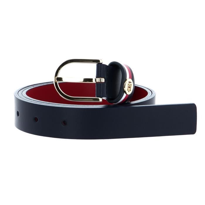 Tommy Hilfiger Classic Belt 2.5 w90 cinturón Desert Sky/Regatta red azul rojo nuevo