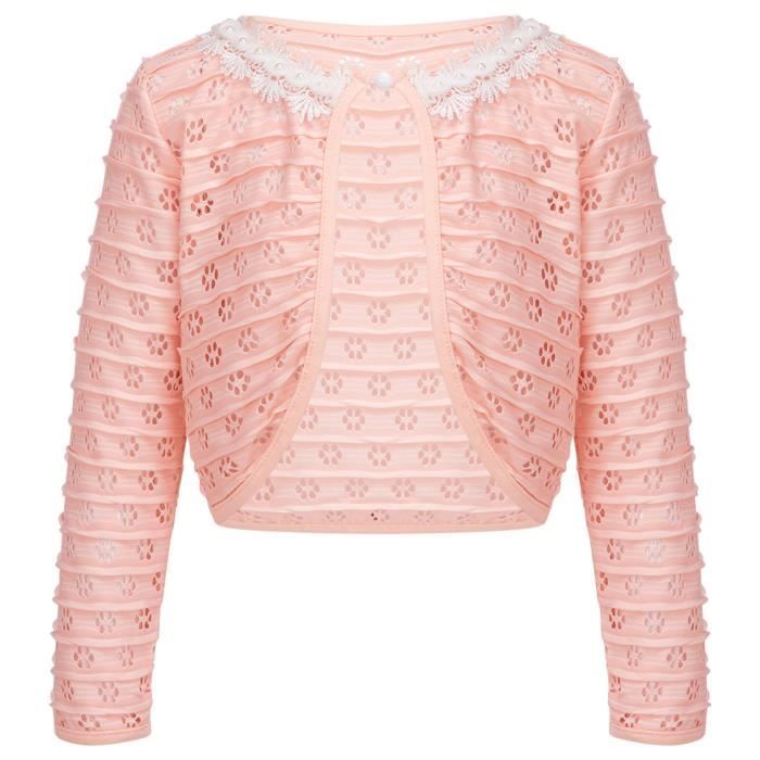 YOOJIA Bol ro Fille Mariage C r monie Enfant Cardigan Manches