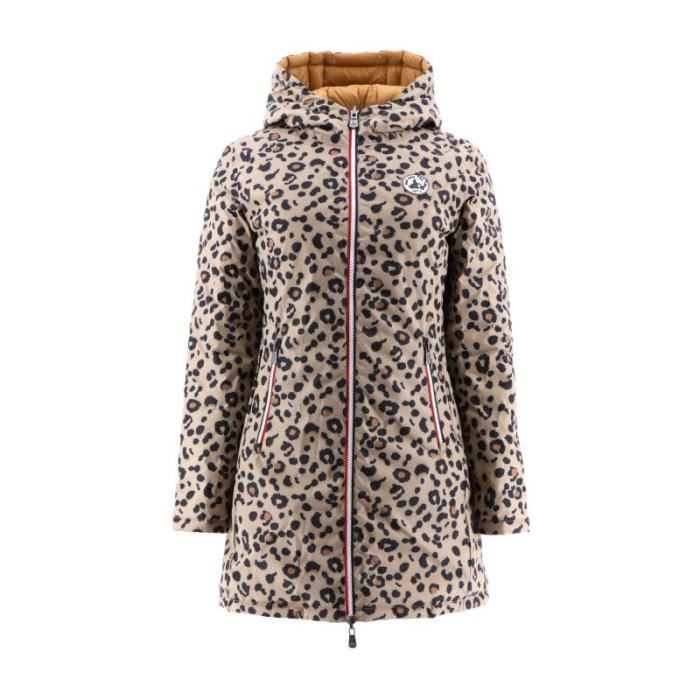 Doudoune Jott ADELAIDE REVERSIBLE Ref. 5902ADE 914. Couleur Jaune Leopard. Details. Col capuche. Manches longues. Jaune Cdiscount Pret a Porter