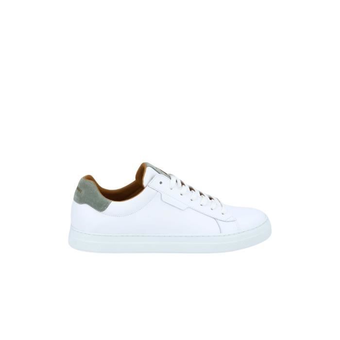 Baskets Schmoove Spark clay nappa/suede - blanc/menta - 43