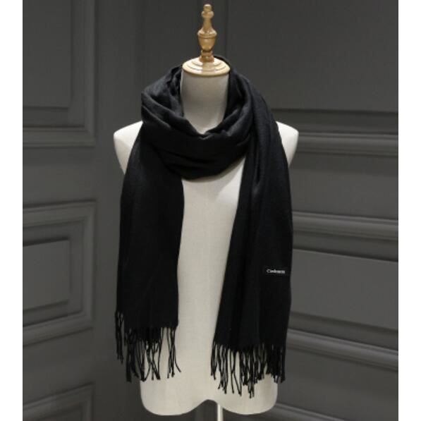Grande Taille Femme Homme Echarpe Hiver Chaud En Cachemire Imitation Carreaux Doux Écharpe Épais