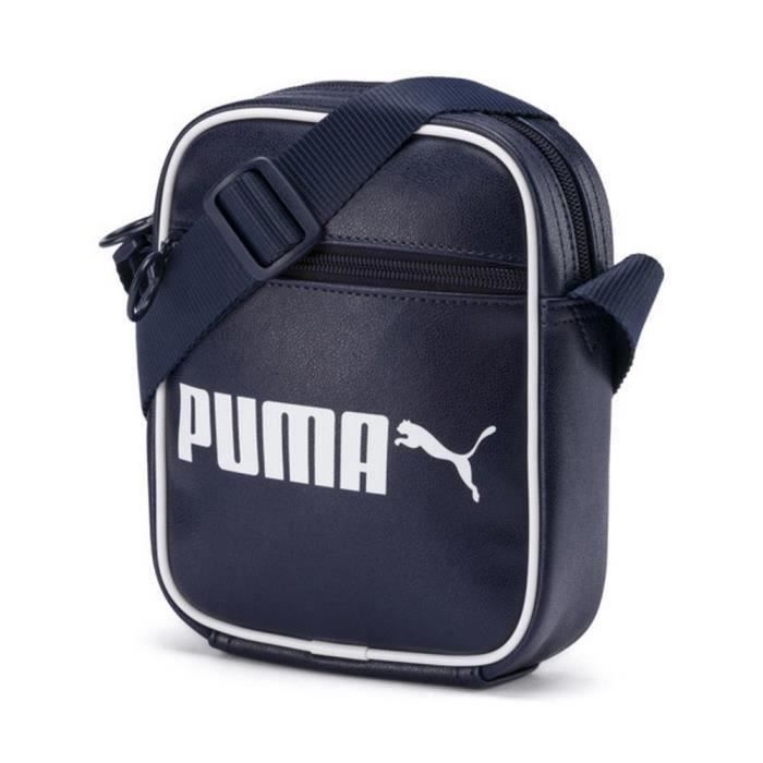Sacoche Puma Vintage Bleu Marine et Blanche en PU Homme bleu marine - Achat / Vente sacoche 3662891807846 - Cdiscount