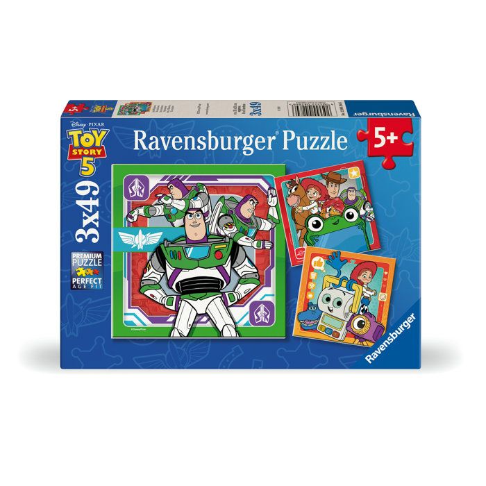 Puzzles 3 x 49 pièces Ravensburger Toy Story 5 Mission - vue 2