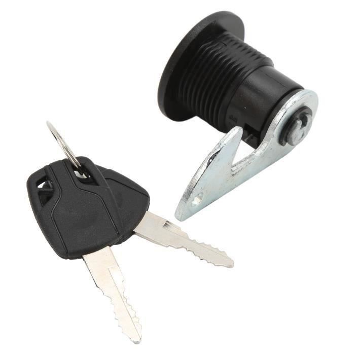 Verrou de coffre arrière de moto, scooter, verrouillage de queue en aluminium et plastique universel pour motos électriques (crochet en C Verrou de coffre arrière de moto, scooter, verrouillage de queue en aluminium et plastique universel pour motos électriques (crochet en C