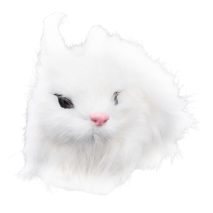 Lapin Interactif Sautant EHOTER - Jouet Pâques Réaliste Avec Carotte Pour Enfants (Blanc)