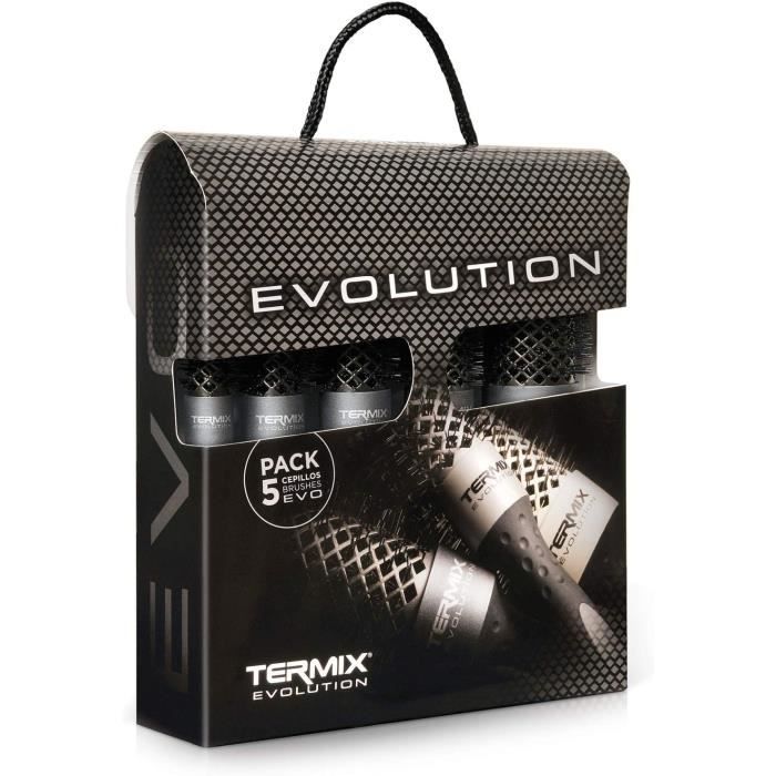 Brosse Ronde Chauffante Termix Evolution Plus - Diamètre 60mm - Céramique Et Nylon - Pour Lissage Et Volume