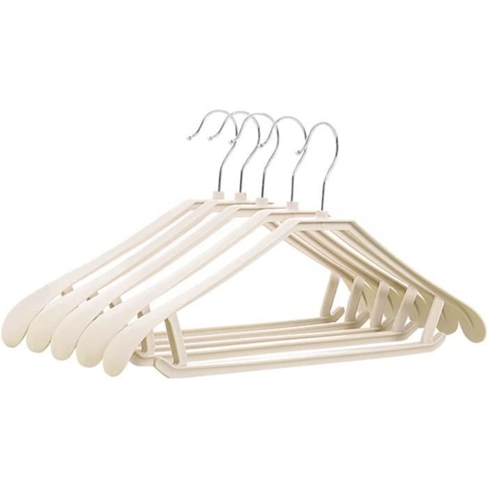 Lot De 5 Cintres à Pinces Métal Doré - Cintres Ajustables Anti-dérapants Pour Pantalons, Jupes, Sous-vêtements - Gain De Place