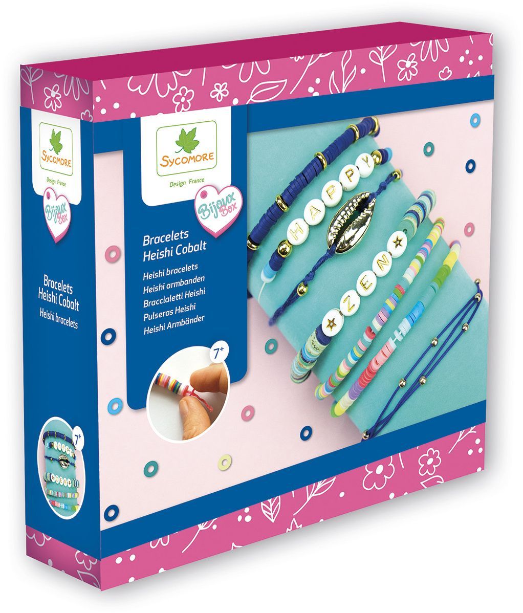SYCOMORE - CRÉE 7 BRACELETS HEISHI COBALT