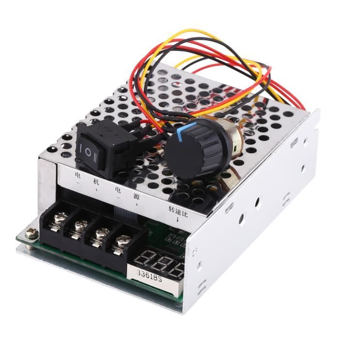 Contrôleur PWM Moteur DC 10-50V 60A - Régulateur De Vitesse Haute Puissance - Pour Moteurs à Courant Continu - 8