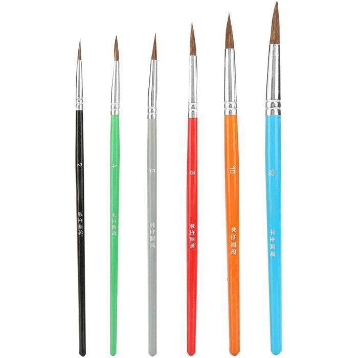 Pinceau Aquarelle Acrylique, 12 Pièces, Peinture à... – Grandado