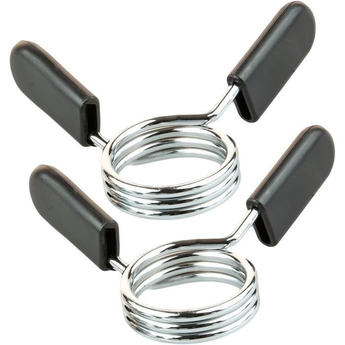 GORILLA SPORTS 1 paire de stop disques pour barre 30mm pas cher