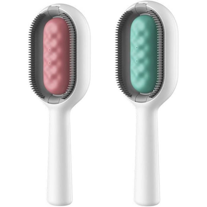 Brosse Autonettoyante Pour Chien Et Chat - Poils Courts/longs, élimine Poils Morts, Massage - 6
