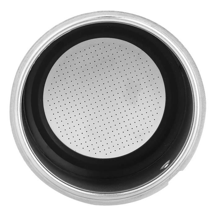 Panier de filtre à expresso 58 mm, panier filtre en acier inoxydable, double couche, panier filtre à doses simple/double pour machine à café
