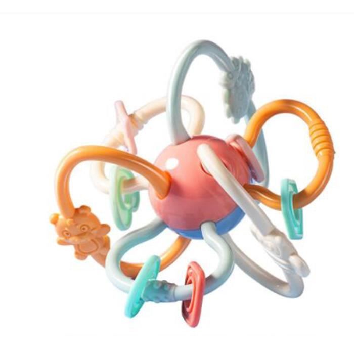 Youuys Hochet Bébé En Bois Dinosaure - Jouet D'éveil Et Anneau De Dentition Naturel - Cadeau De Naissance Original Et Doux - Petit Format 9,9 Cm Pour Mains De Bébé - Son Agréable
