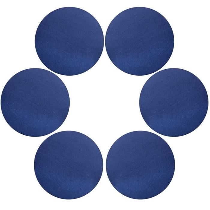6 Dessous De Verre En Silicone Noirs - Antidérapants, Résistants à La Chaleur - Protection Meubles
