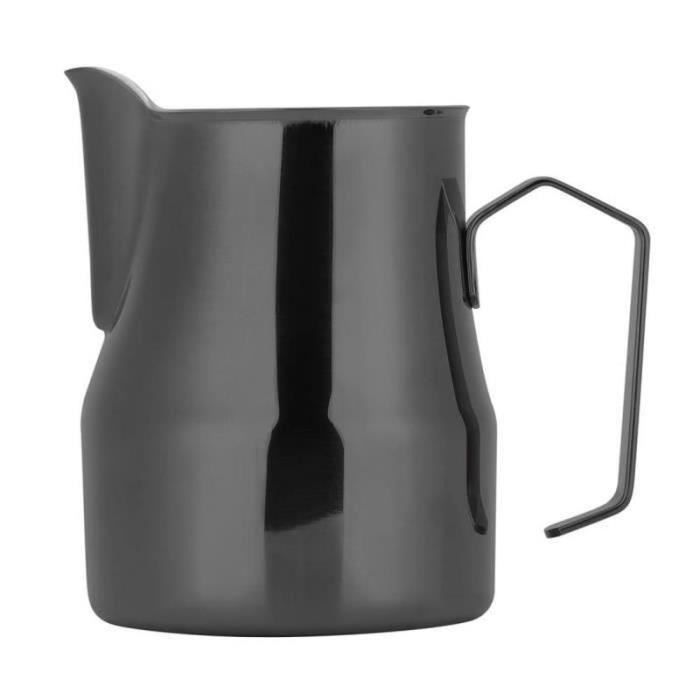 Pichet à mousser de lait à bec incurvé durable de 350 ml, tasse à