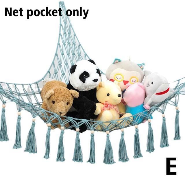 Filet Hamac De Rangement Pour Peluches Ou Jouets - 135x65cm, Tissé Main, Neuf - Chine