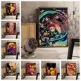 affiche murale rétro Manga, décoration pour la maison, décor artistique, peinture sur toile de qua 30cmX42cm (No frame) -THJR48126-1