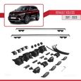Pour Renault Koleos 2017-2023 HOOK Barres de Toit Railing Porte-Bagages de voiture Avec verrouillable Alu Gris-1
