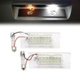 2 pièces Blanc CANbus LED Numéro De Plaque D'immatriculation Lumière Lampe 18 SMD 6000K Pour BMW E53 X5 1999 2006 E83 X3 03 10 Sans-1