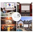 Écran de projection haute définition Mini écran de projection portable pliable pour bureau à domicile (120 pouces 265x150cm)-1