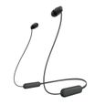 Écouteurs Bluetooth sans fil SONY WI-C100 - Autonomie jusqu'à 25 h -  Noir-1