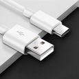Chargeur pour Samsung Galaxy A02s / A03s / A04s Cable USB-C Data Synchro Type-C Blanc 1m-1