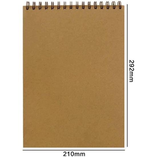Carnet de Dessin A5 SketchbookReliure Spirale Papier Dessin Cahier de Dessin  avec Carton dur Durable160GSM Carnet de Croquis 7 - Cdiscount Beaux-Arts et  Loisirs créatifs