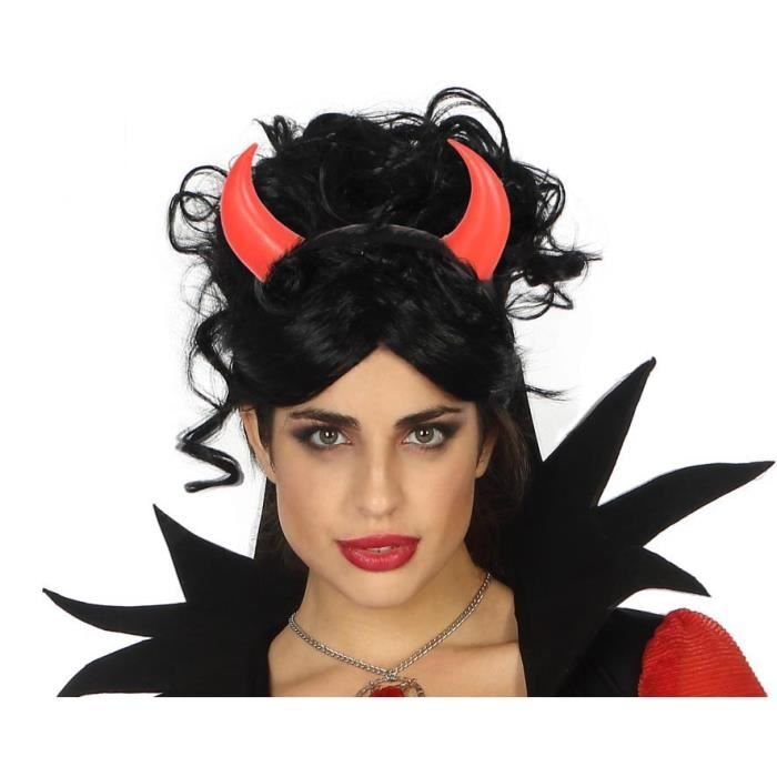 Cornes Diable Rouge ATOSA - Accessoire Déguisement Halloween Démon