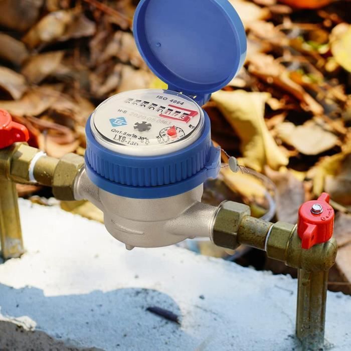 Compteur D'eau De Jardin 1/2 – Laiton – Affichage Numérique – Robinet Froid – Protection Gel – Pour Maison Et Extérieur