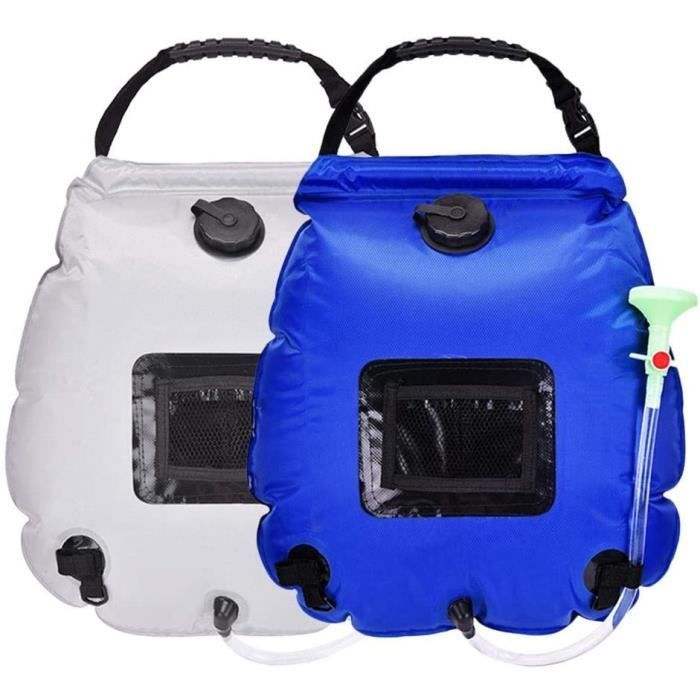 Sac De Douche Solaire 40L Camping - Douche Portable Chauffée à L'Énergie Solaire Avec Tuyau