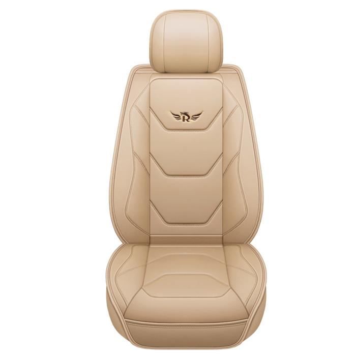 Lot De 3 Housses De Siège Voiture En Fausse Laine - 2 Avant 45x45 Cm, 1 Arrière 132x45 Cm, Antidérapantes (Rose)