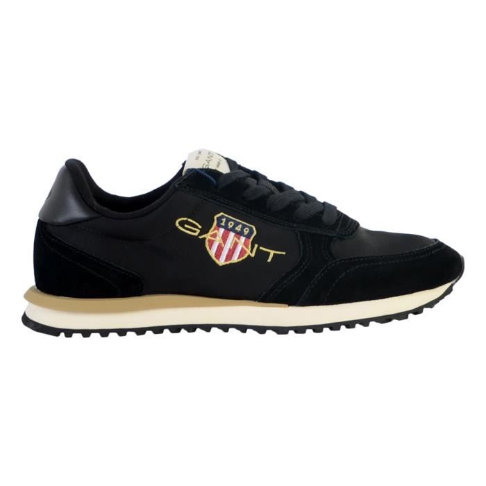 Basket Cuir Gant Beya Femme Noir A lacets Confort exceptionnel Noir Cdiscount Chaussures