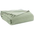 Jeté de lit vert sauge | Couvre-lit en coton gaufré pour très grand lit | jeté de canapé 3 places | jeté de lit[S238]-2