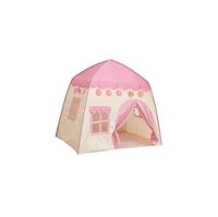 Tente tipi pour enfants | Cabane tipi en coton avec tapis et oreillers | Tente de jeu Montessori