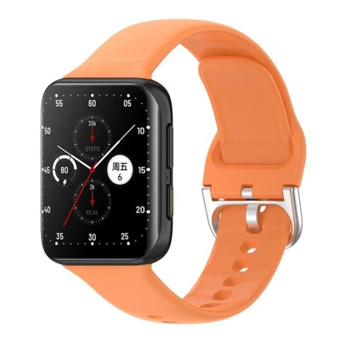Connecteur De Bracelet Couleur Solide Silicone Smart Watch Strap