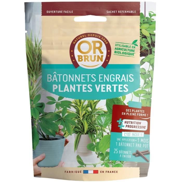 Engrais liquide Plantes d'intérieur/vertes Or Brun 250 ml utilisable en  Agriculture Biologique.