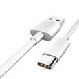 Chargeur pour Samsung Galaxy A02s / A03s / A04s Cable USB-C Data Synchro Type-C Blanc 1m-3