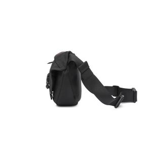 Sac Banane Multifonction Noir - 31x6x13cm, Polyester Imperméable, 3 Compartiments
