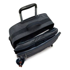 Grand Sac De Voyage Kipling à Roulettes - Duffle Bleu, Vintage, Occasion En Bon état