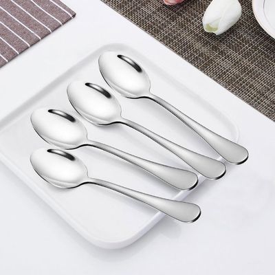 Lot De 6 Grandes Cuillères à Glace Métal Argenté – Couverts Vintage Cuisine