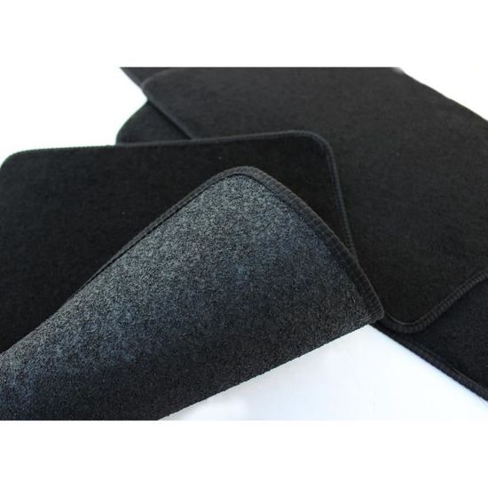 TAPIS DE SOL NOIR VELOURS SUR MESURE CITROEN C4 GRAND PICASSO II 2014 AV+AR