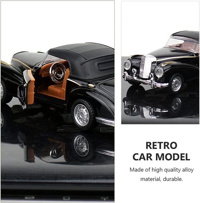 Jwthee Modèle de Voiture Vintage en métal, modèle de Voiture Classique, Figurine de Voiture Ancienne Vintage, décoration de Voiture Vintage, véhicules de Collection, Accessoire Photo