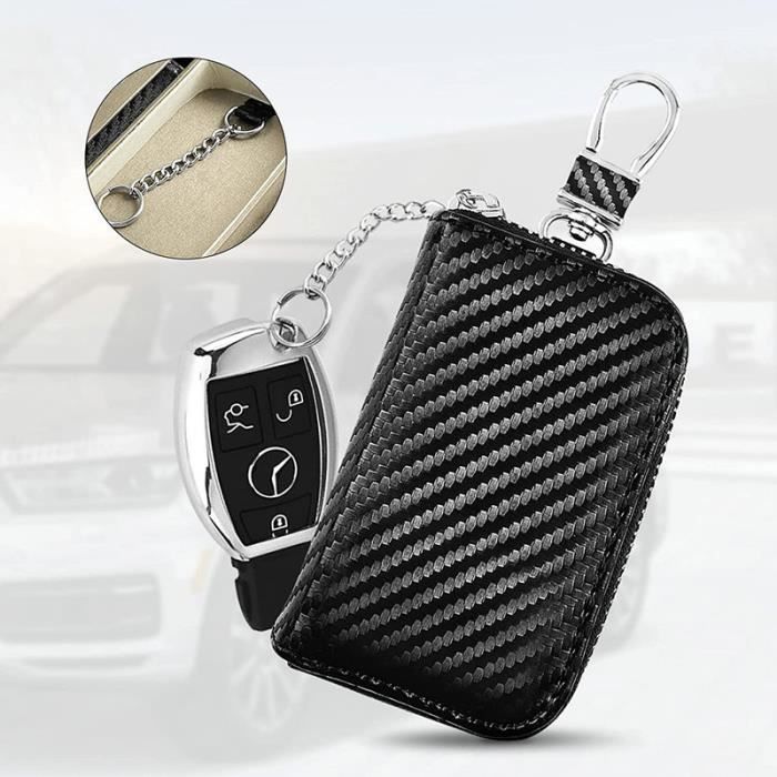 Lot de 2 Pochettes Blocage Signal RFID pour Clé Voiture, Étui de Lot de 2 Pochettes Blocage Signal RFID pour Clé Voiture, Étui de