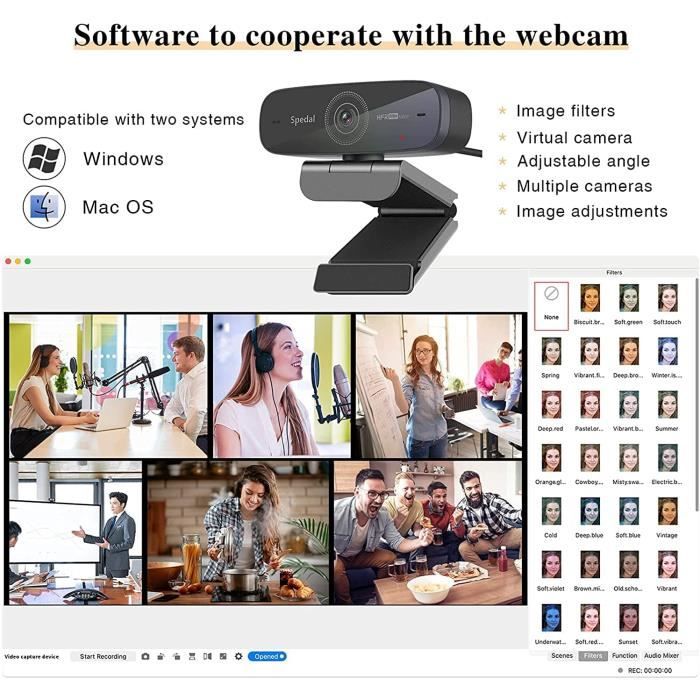 Spedal webcam 1080p best sale 60fps