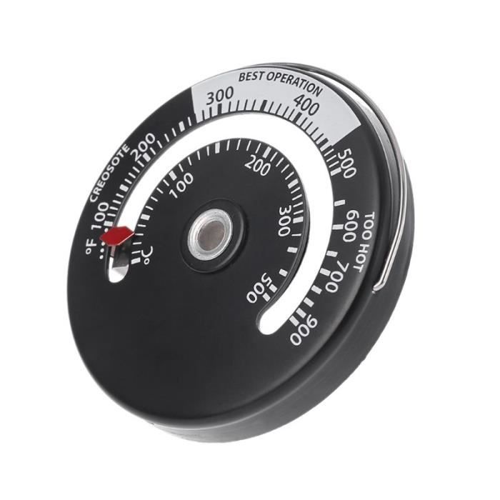 Thermomètre magnétique pour poêle à bois, poêle à bois