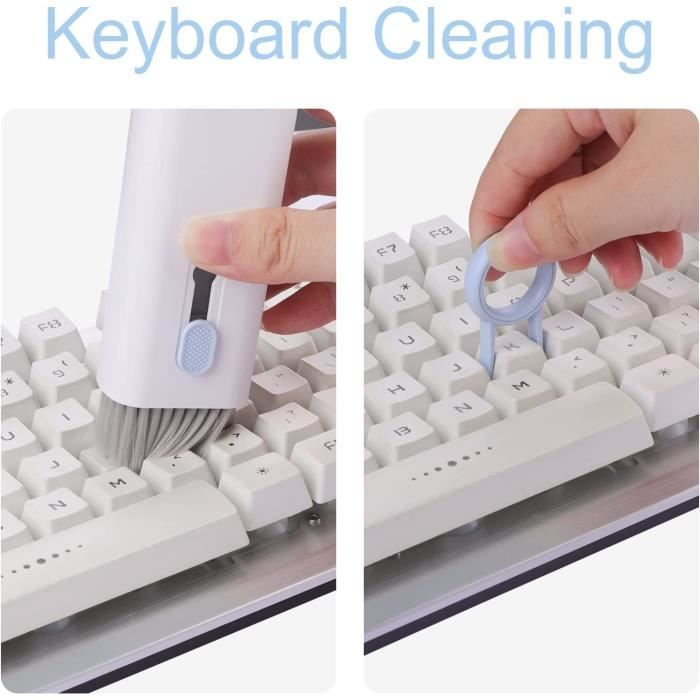 Kit de nettoyage de clavier d'ordinateur 7 en 1, brosse, stylo de