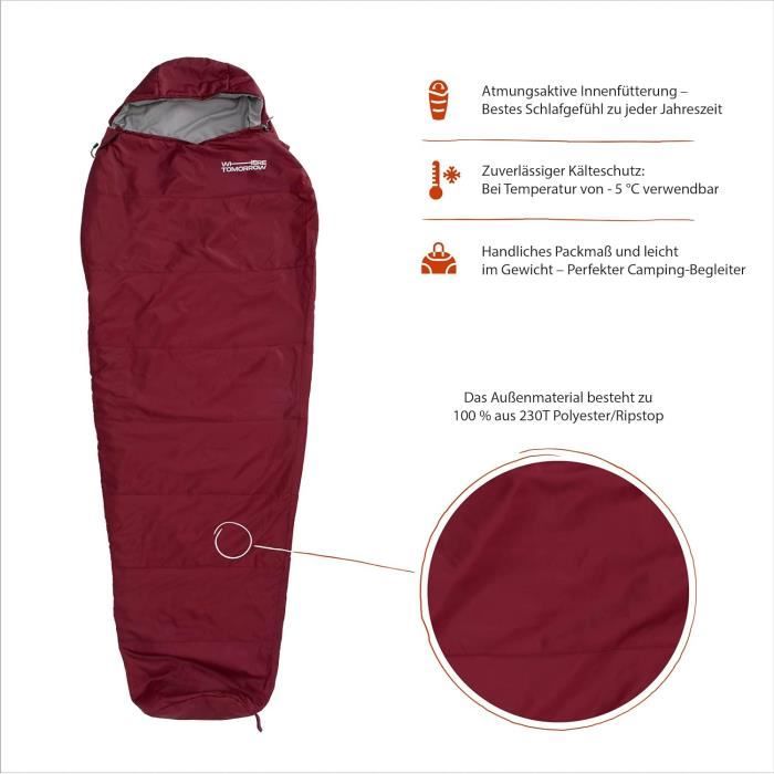 Where Tomorrow Sac De Couchage Ultral?�ger | Sac De Couchage D'??t?� En Plein Air | Camping 