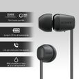 Écouteurs Bluetooth sans fil SONY WI-C100 - Autonomie jusqu'à 25 h -  Noir-4